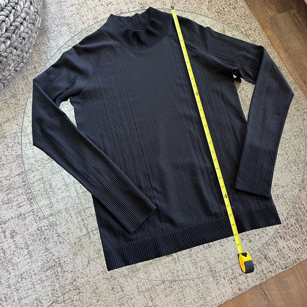 Lululemon Rest Less Mock Neck Black - Picture 10 of 14